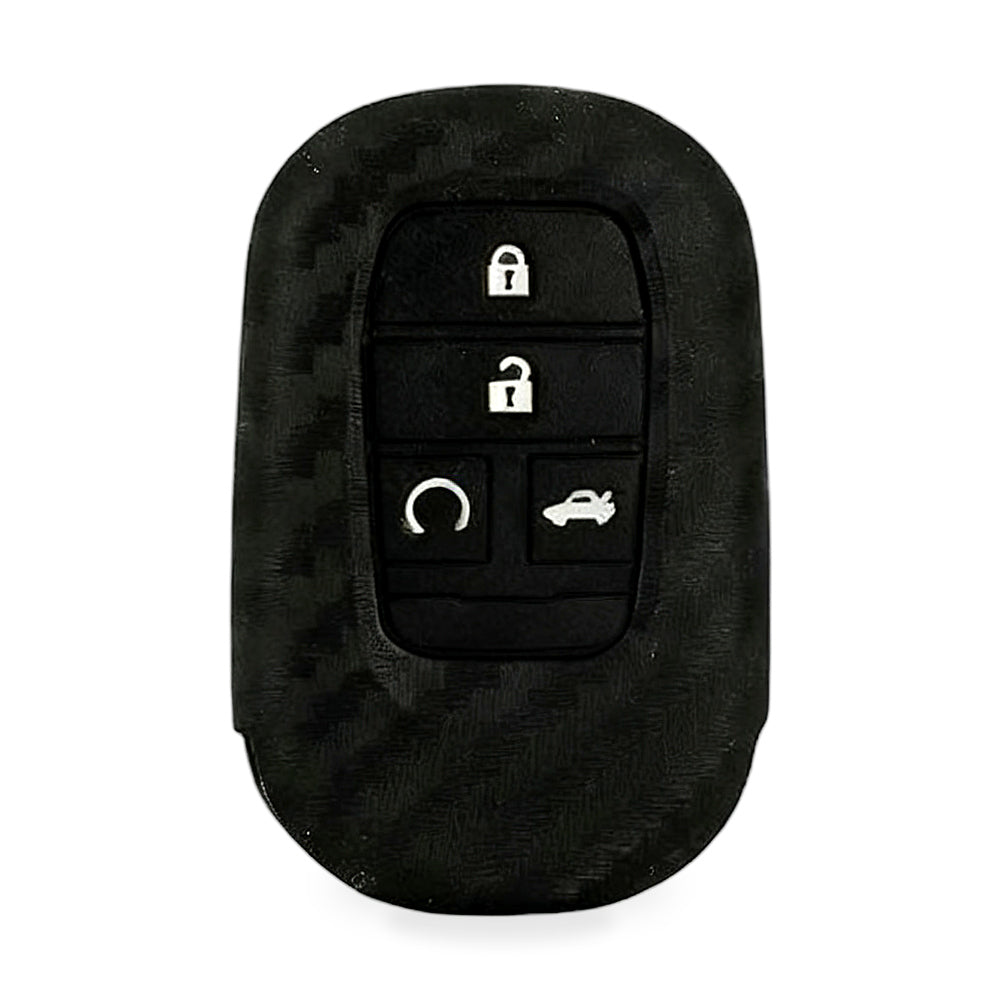 Carbon Fiber Silicone Key Fob Case Suitable for Honda Civic 11th Gen