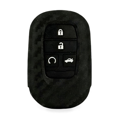 Carbon Fiber Silicone Key Fob Case Suitable for Honda Civic 11th Gen