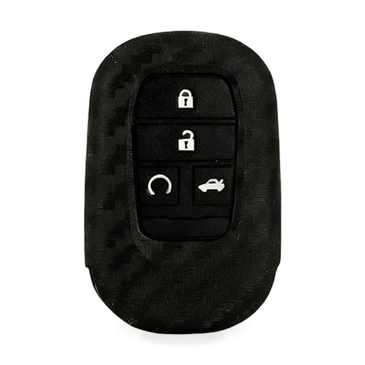 Carbon Fiber Silicone Key Fob Case Suitable for Honda Civic 11th Gen