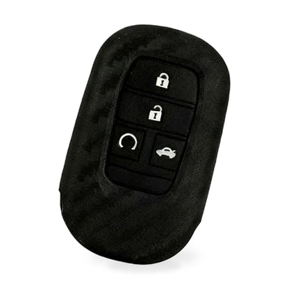 Carbon Fiber Silicone Key Fob Case Suitable for Honda Civic 11th Gen
