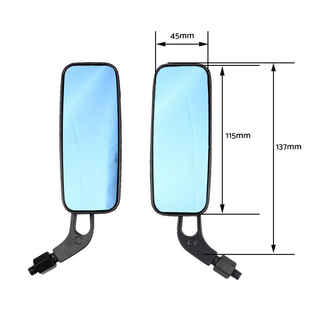 Motorcycle Mirrors Pair Suitable for Chopper Cruiser Bobber Cafe Racer