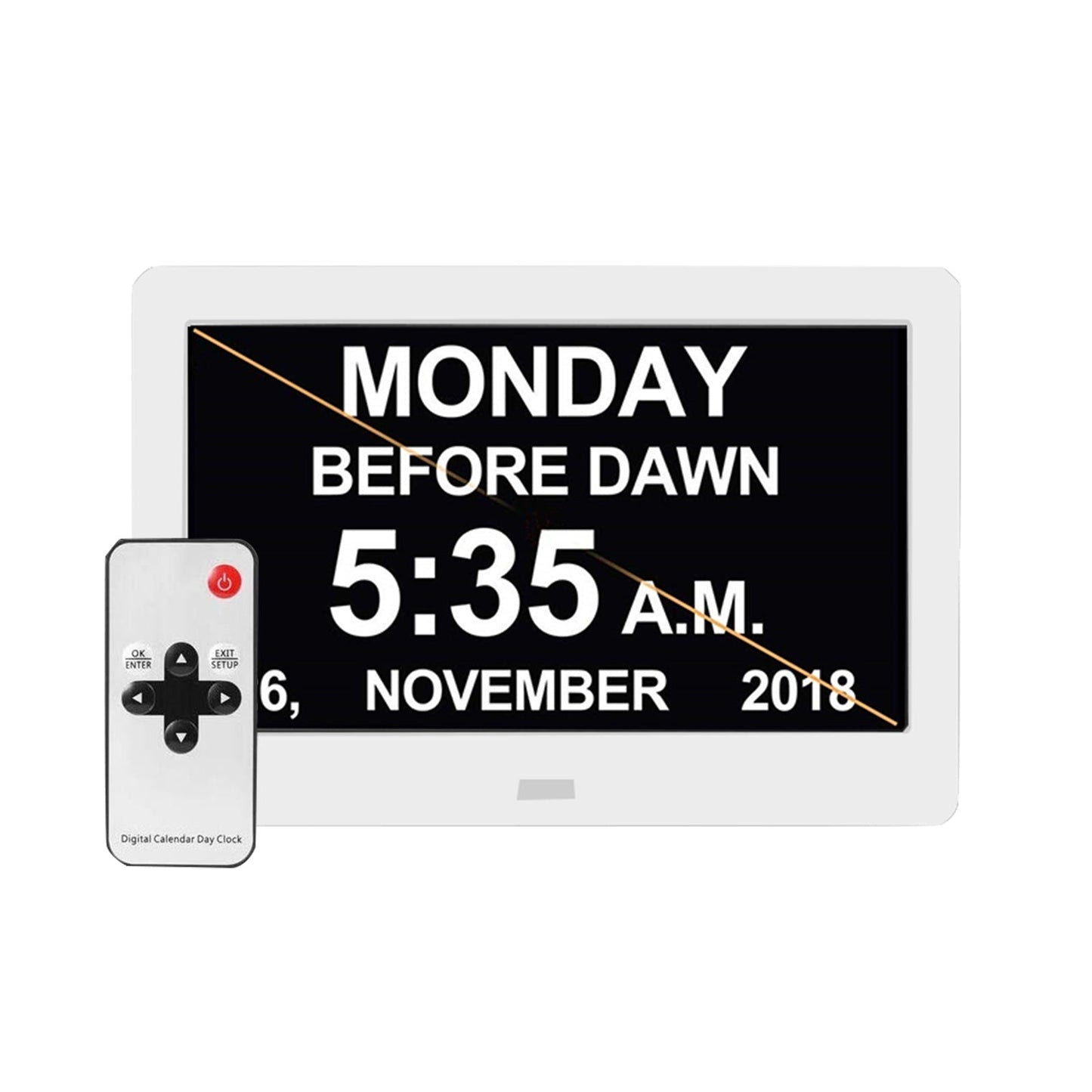 LED Large Digital Day Clock 7  Calendar Dementia Date Week Month Year Time Wall.