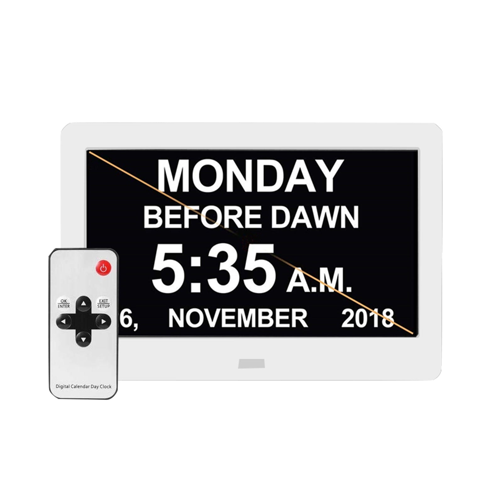 LED Large Digital Day Clock 7  Calendar Dementia Date Week Month Year Time Wall.