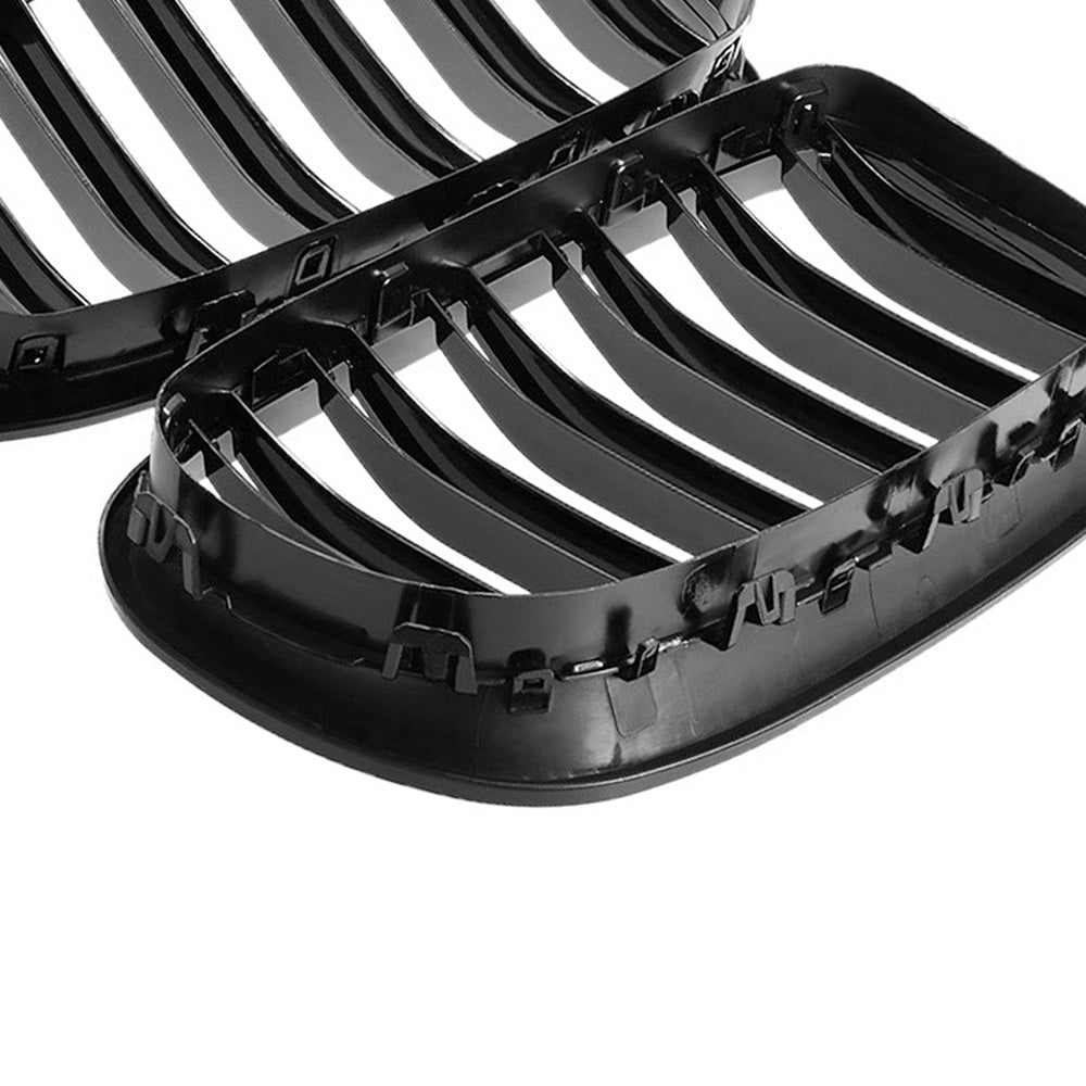 Bumper Bar Grille Gloss Black Suitable For BMW 5 Series F10 F11 Front Bumper Replacement Assembly.