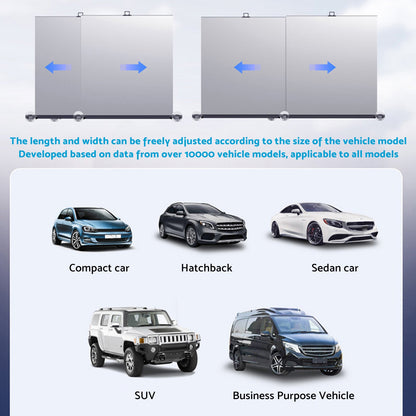 Auto Retractable Sunshade Suitable For Car Windshield With Automatic Function 2025