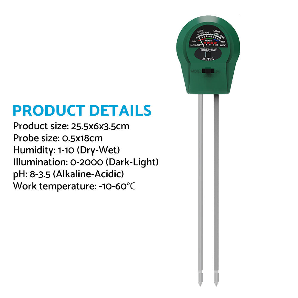PH Meter TDS PPM Meter Soild PH Tester 3 in 1 for Home Water and Garden Soil Use.