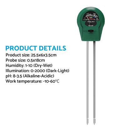 PH Meter TDS PPM Meter Soild PH Tester 3 in 1 for Home Water and Garden Soil Use.