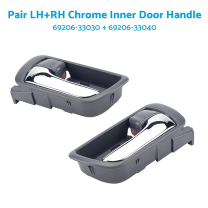 Pair LH & RH Inner Door Handle Chrome Suitable For Toyota Camry CV36 2002-2006 Front or Rear.
