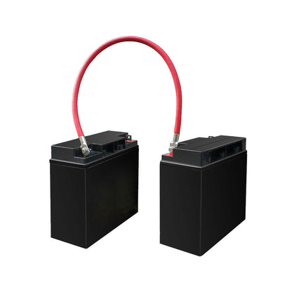 30cm Battery Joiner Connector Lead DC Wire 100A 12V 24V Cable with Lugs Red & Black