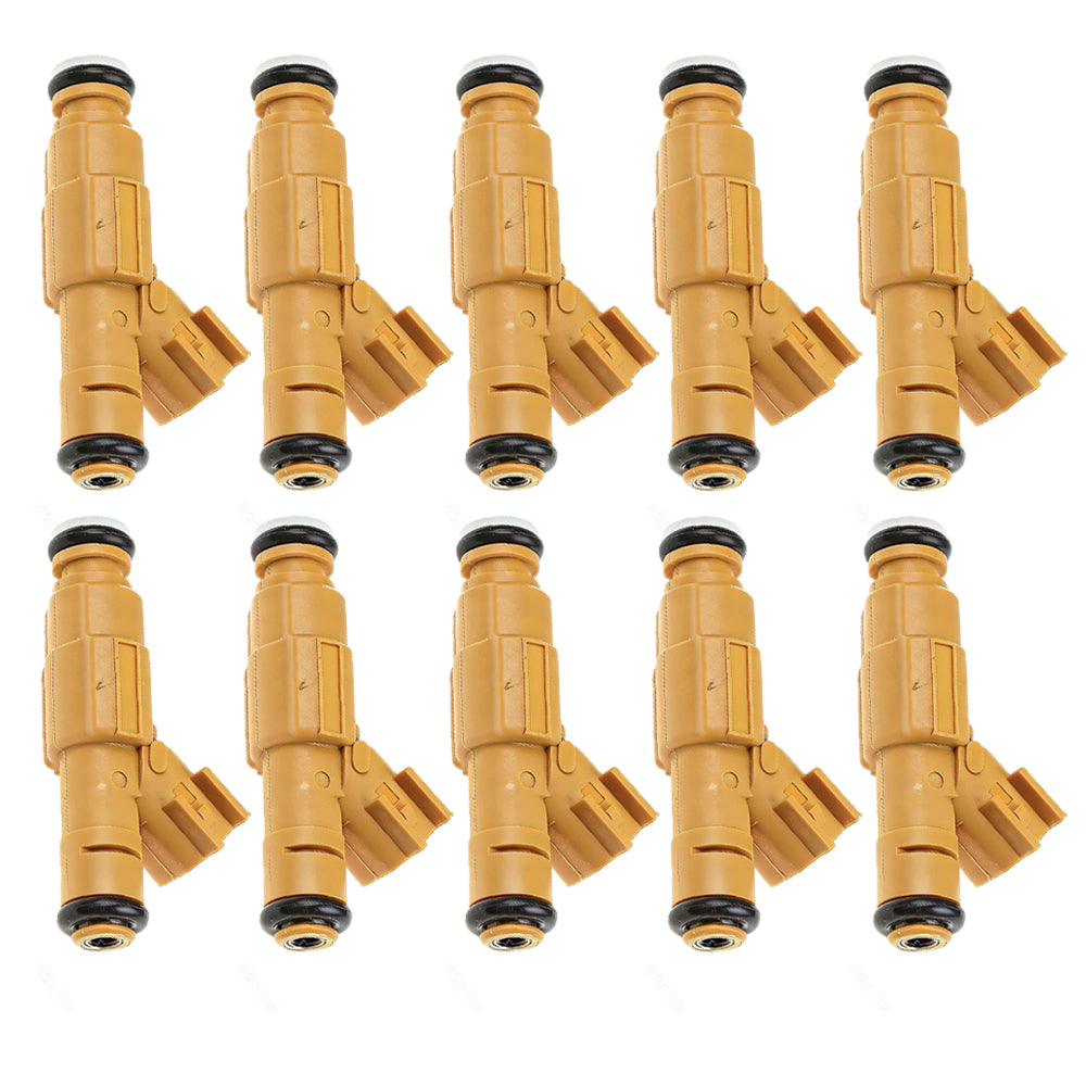 10x Fuel Injector Suitable For Ford E-350 F-250 F-350 F-450 F-550 F53 6.8L V10.