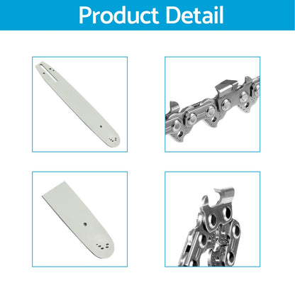 14''3/8LP .050 52DL Bar & Tungsten Chain Combo Suitable For Husqvarna Y40530
