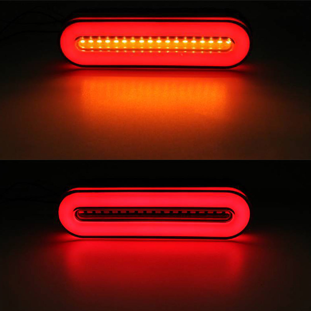 2X Tail Lights 18 LED Stop Flowing Turn Signal Brake Rear Truck Trailer ATV UTV.