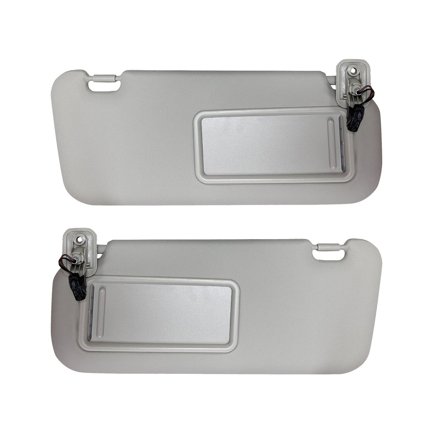 2x Sun Visors Right & Left With Light Suitable for Mazda 3