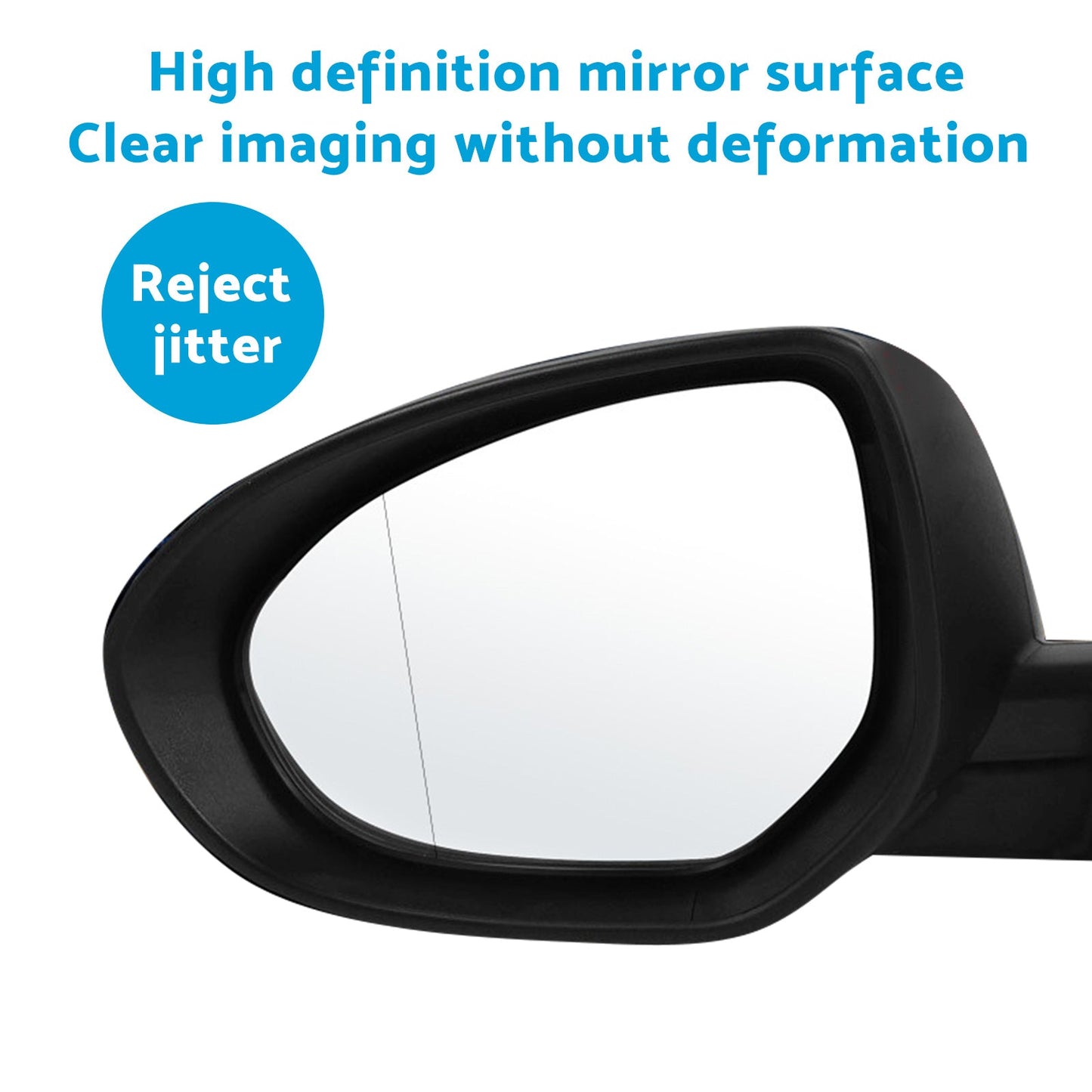 Left Door Mirror Suitable For Mazda 3 BL 2009-2013 White Without Indicator