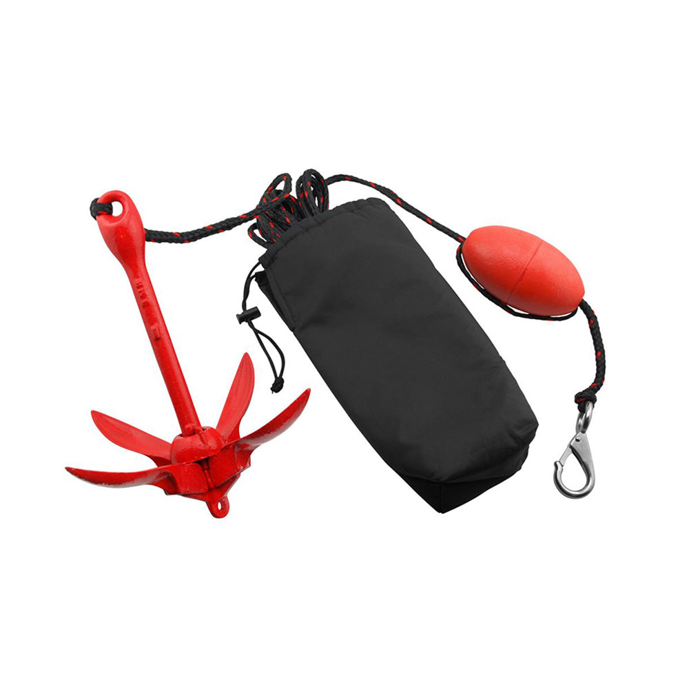 1. 5KG PWC FOLDING ANCHOR KIT- GRAPNEL or ROPE or FLOAT or HOOK - Kayak or Boat or Jet Ski or Canoe.