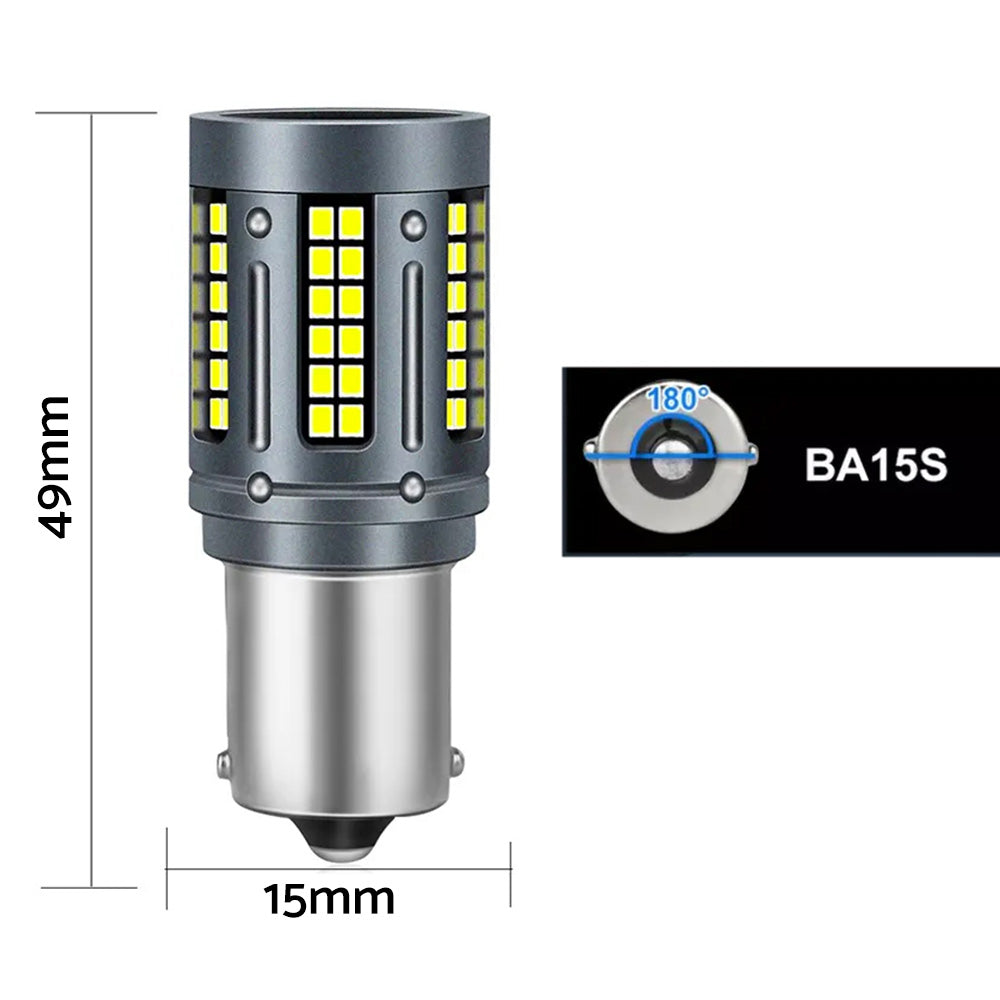 LED White Rear Reverse Bulbs BA15s Suitable For Holden Commodore VT VX VY VZ VE.