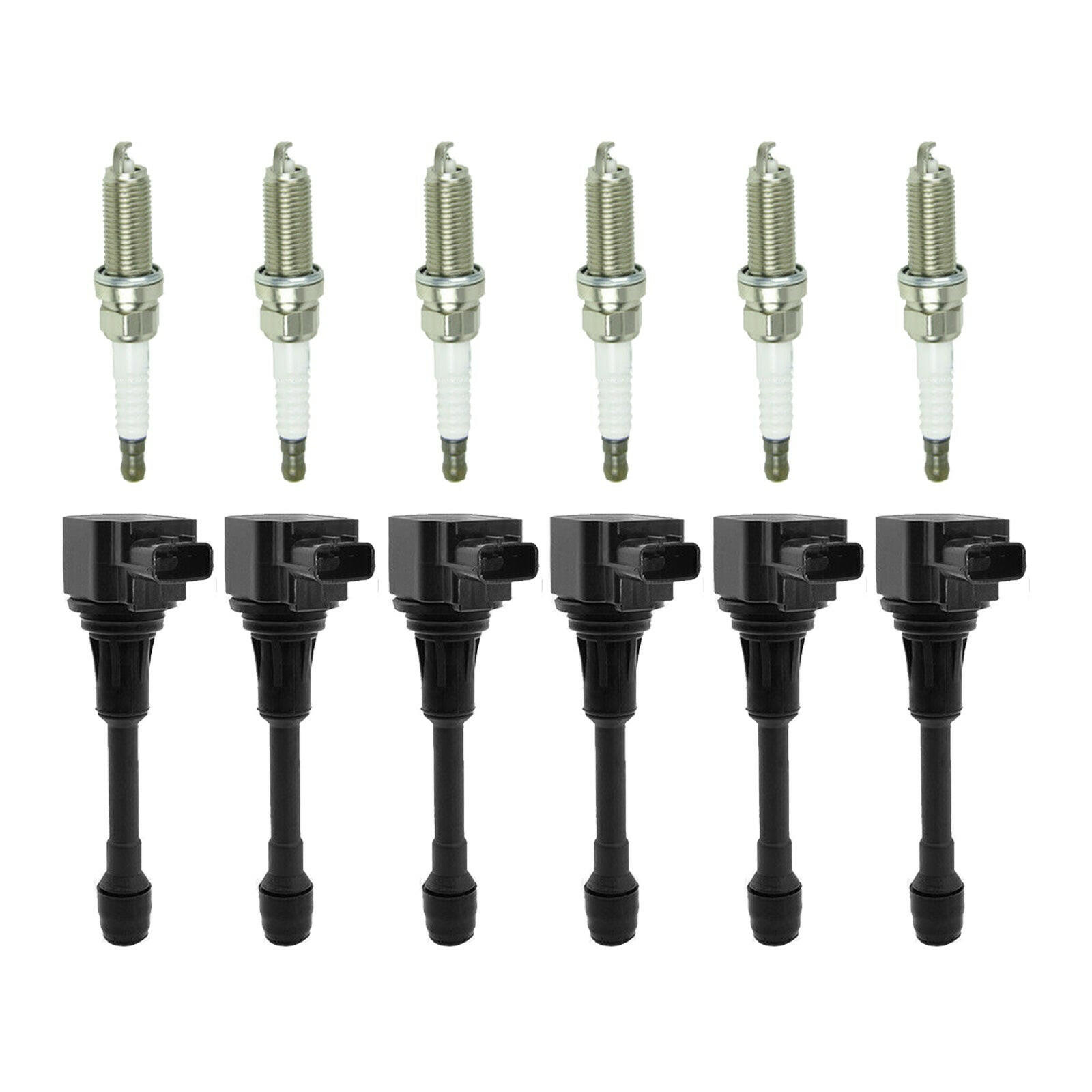 6x Ignition Coils & 6x Spark Plugs Suitable For Nissan Renault 3.5L 22448JA10A.