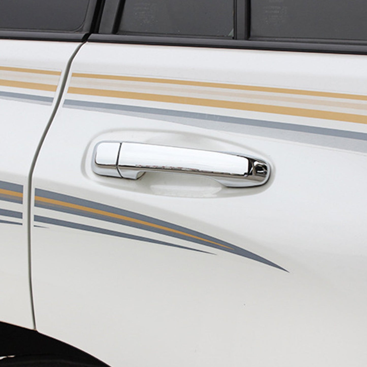 Chrome Door Handle Cover With Bowl Trim Suitable for Toyota Prado 4.0L V6