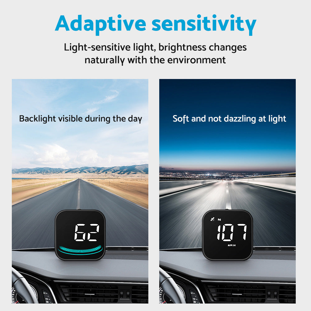 Digital Speedometer GPS HUD Head-Up Display Suitable for Car With MPH Overspeed