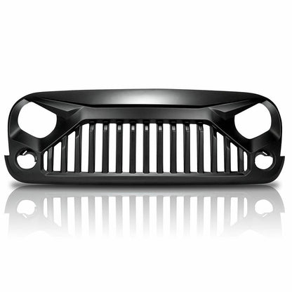 Black Front Gladiator Grille Vander Grill Suitable For Jeep Wrangler JK Unlimited 2007-2018