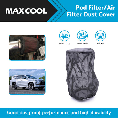 Air Filter Protective Cover Dustproof for High Flow Air Intake Filters Universal.
