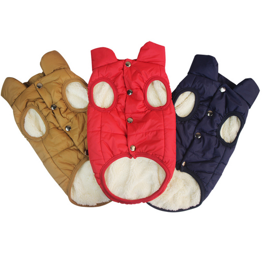Pet Dog Warm Windproof Coat Fleece Jacket Jumper Sweater Winter Puppy Clothes AU.