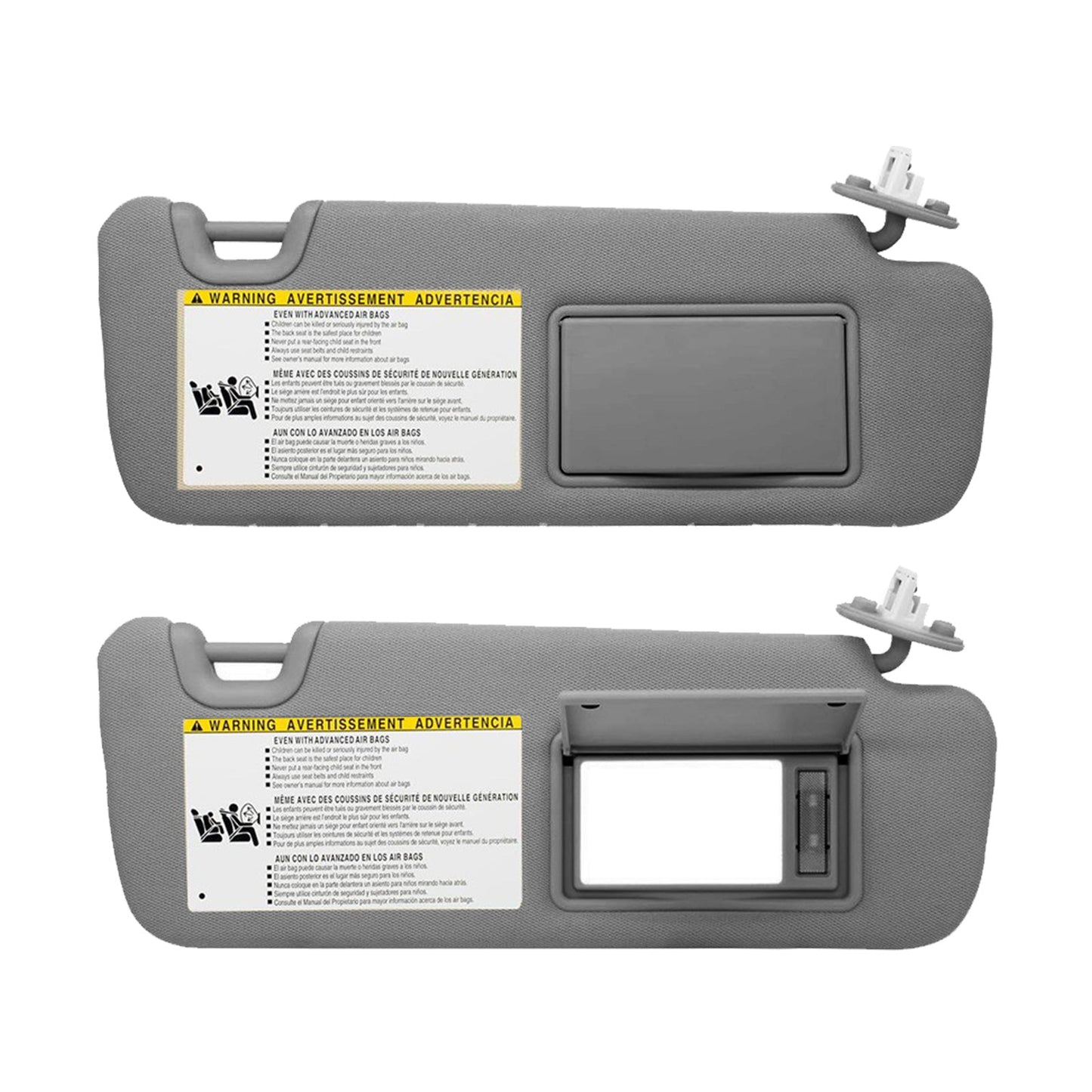Right Driver Side Sun Visor With Vanity Light Suitable for Toyota Kluger