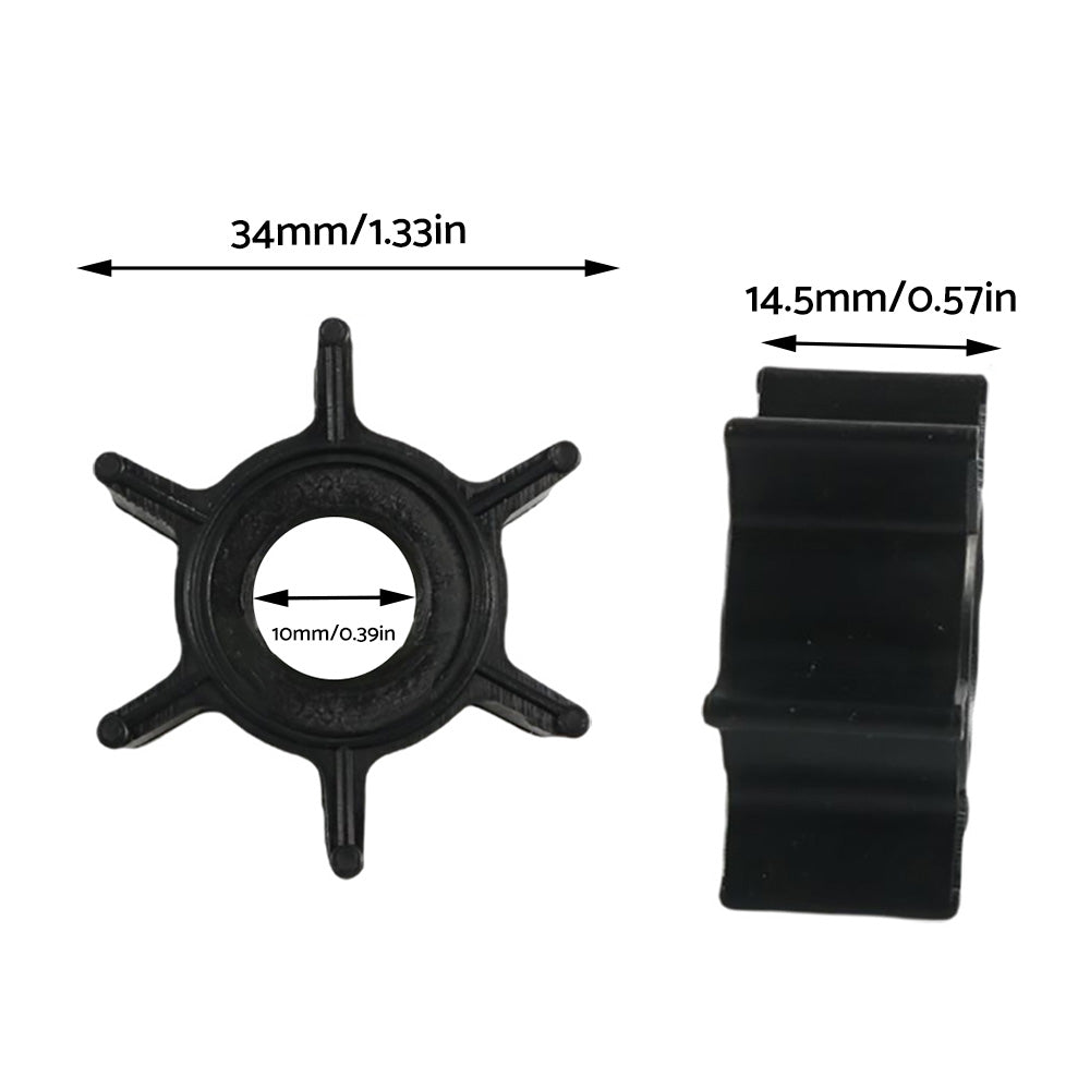 Water Pump Impeller for Mercury Mariner 3.3 or 4 or 5 or 6 Outboard 47-16154-3 47-161543.