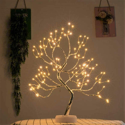 Battery Powered USB LED Fairy Tree Light Copper Wire Home Party Decoration Lamp.