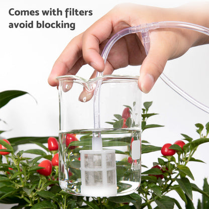 Smart Drip Self-Watering Irrigation Timer Kit 10M Solar-Powered Automatic Plant Watering System