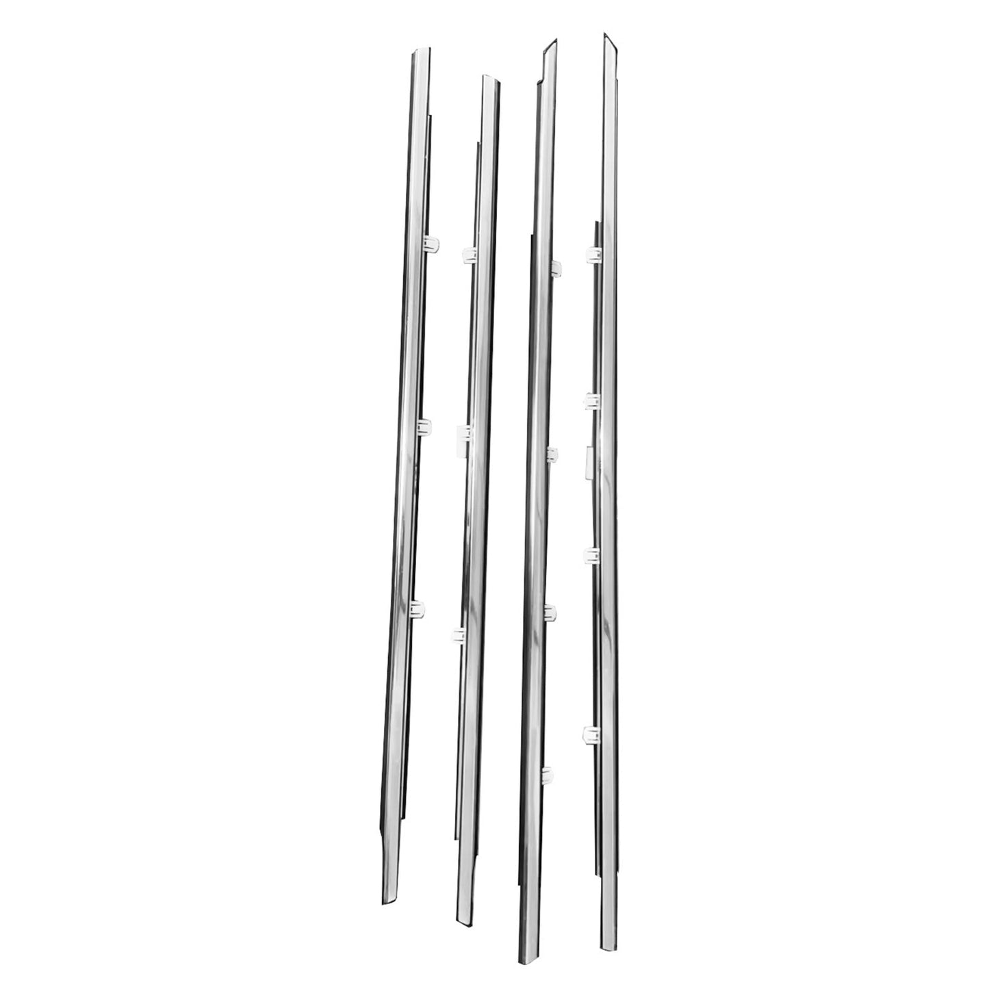 4x Window Glass Seal Weatherstrip Suitable for Honda Accord