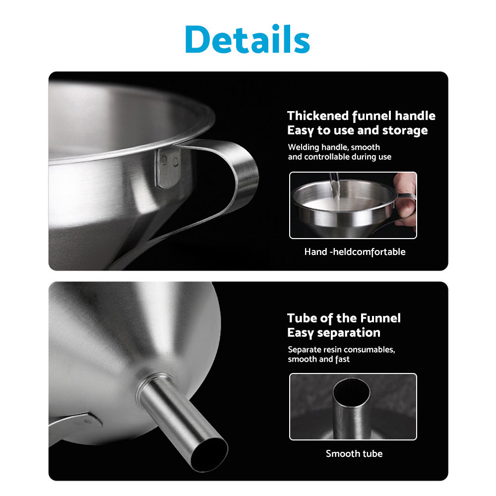 3D Printer Stainless Steel Filter Funnel Resin Filter Cup for UV Resin.