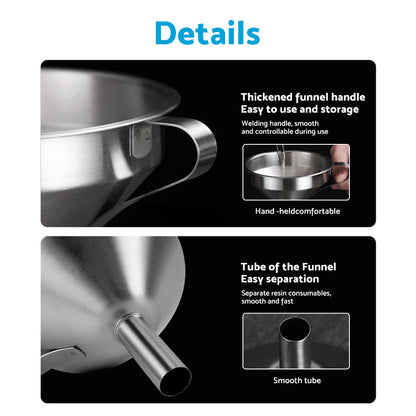 3D Printer Stainless Steel Filter Funnel Resin Filter Cup for UV Resin.