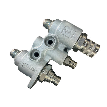For Bobcat Hydraulic Block Quick Coupler Flat Face FFH Auxillary Valve 6678076.
