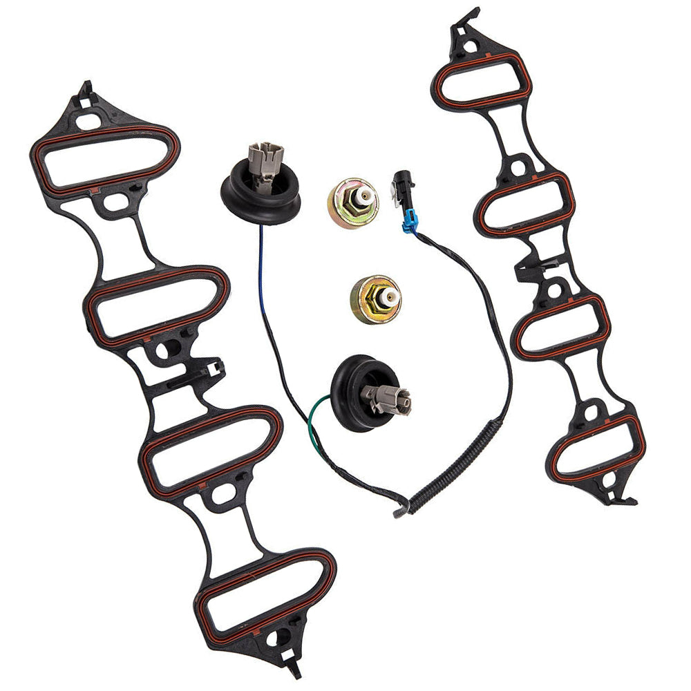 Knock Sensor Harness & Intake Manifold Gasket Kit Suitable for GM 4.8L 5.3L 6.0L.