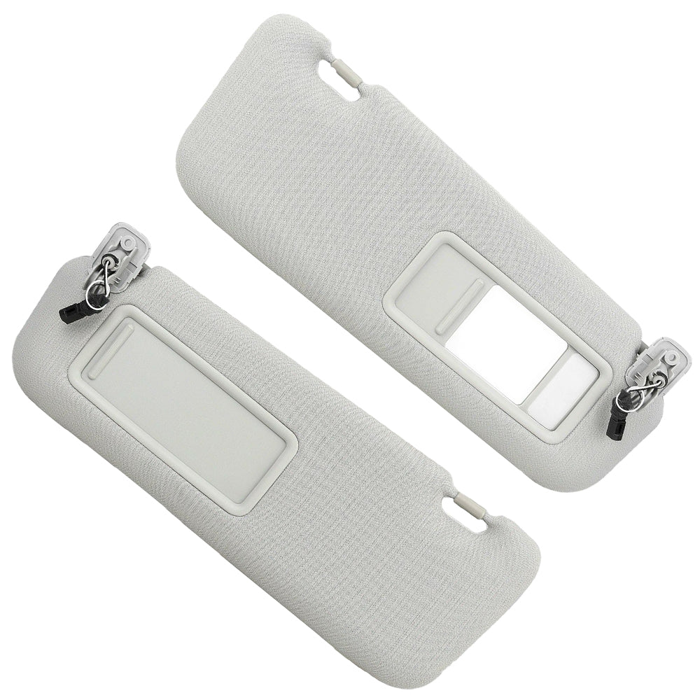 1 Pair Front Right & Left Sun Visors Gray Suitable For Mazda CX-9 2010-2015