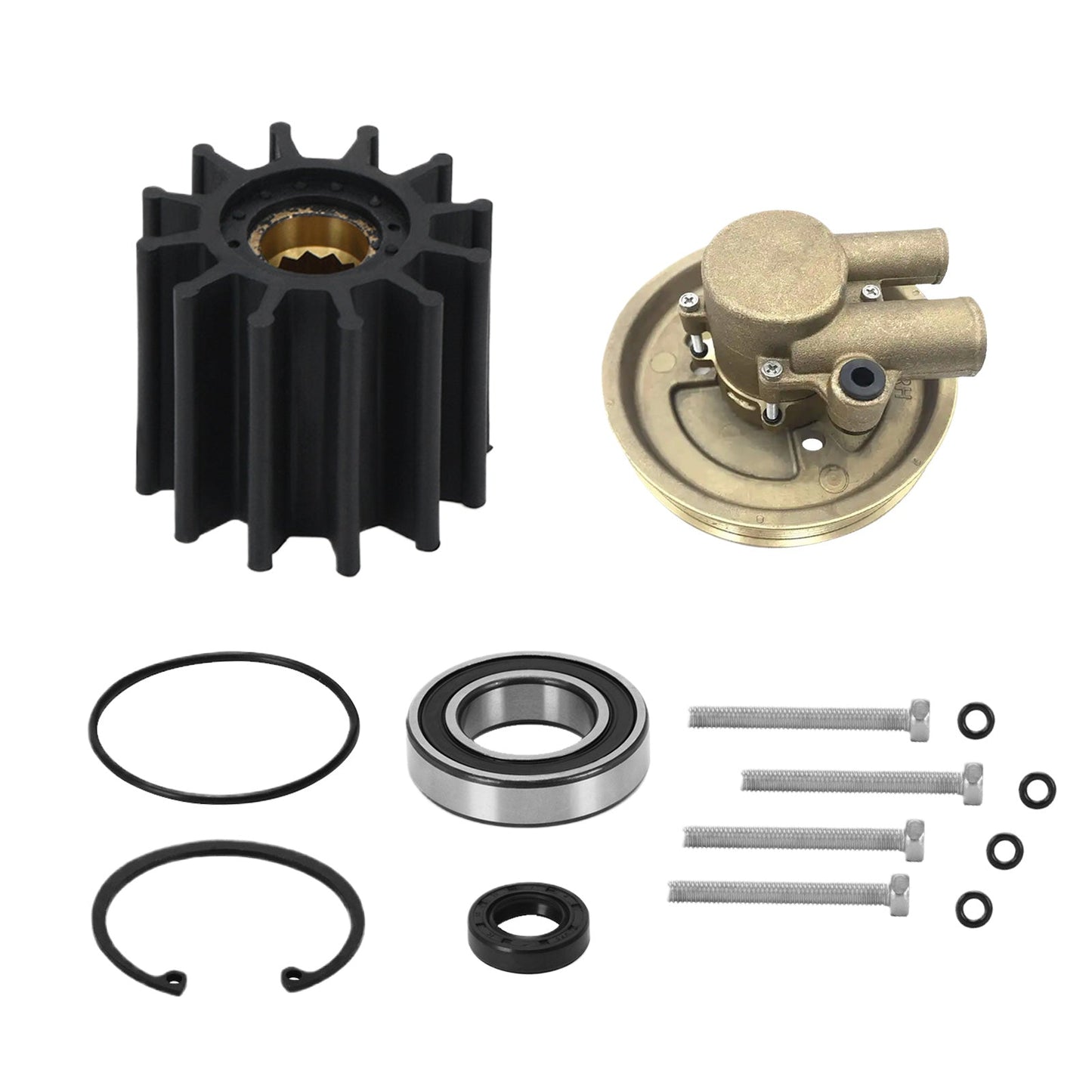 Pump Rebuild Kit With Raw Water Impeller Suitable For Volvo Penta 21212799.