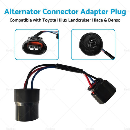 Alternator Connector Adapter Plug Suitable for Toyota HiAce 2.5L Diesel
