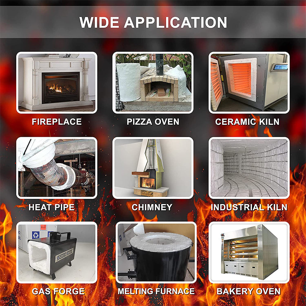 Ceramic Fiber Blanket High Temperature Thermal Fireproof Insulation Mat 0. 61M*1M