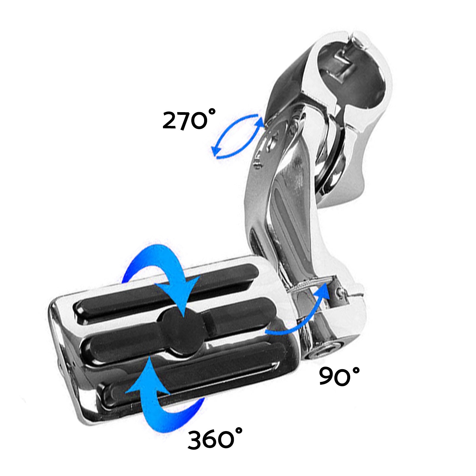1-1 4''Motorcycle Highway Foot Pegs Chrome Engine Guard Suitable For Davidson AU.