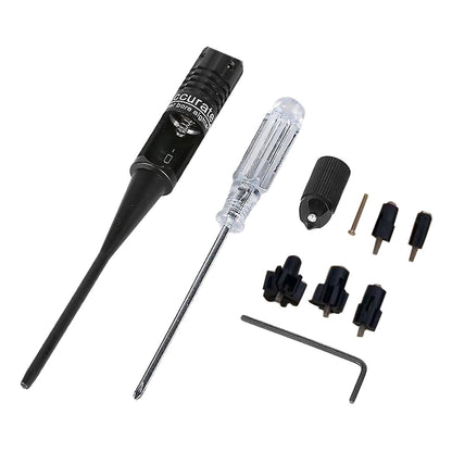 Red Laser Bore Sight Kit Suitable for 22 to 50 Caliber Rifles & Handguns