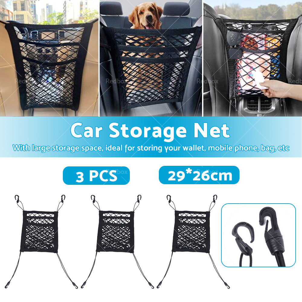 Car & Truck Seat Mesh Storage Net Bag Organizer Suitable for Universal Fit