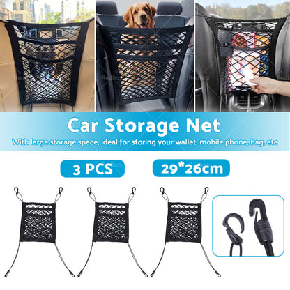 Car & Truck Seat Mesh Storage Net Bag Organizer Suitable for Universal Fit
