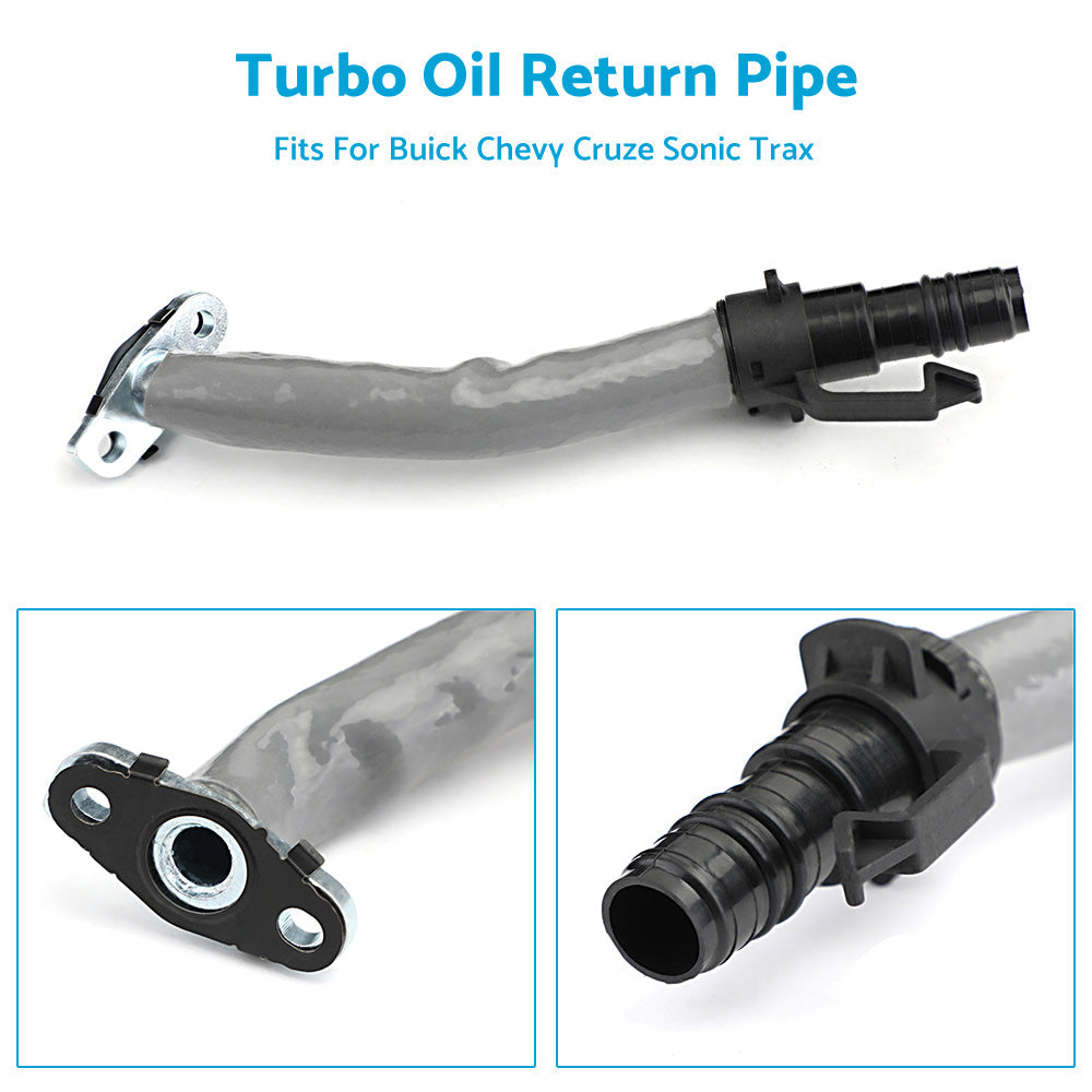 Turbo Oil Return Drain Pipe Tube Fits For Buick Chevy Cruze Sonic Trax 55587854.