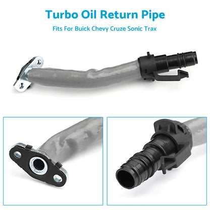 Turbo Oil Return Drain Pipe Tube Fits For Buick Chevy Cruze Sonic Trax 55587854.