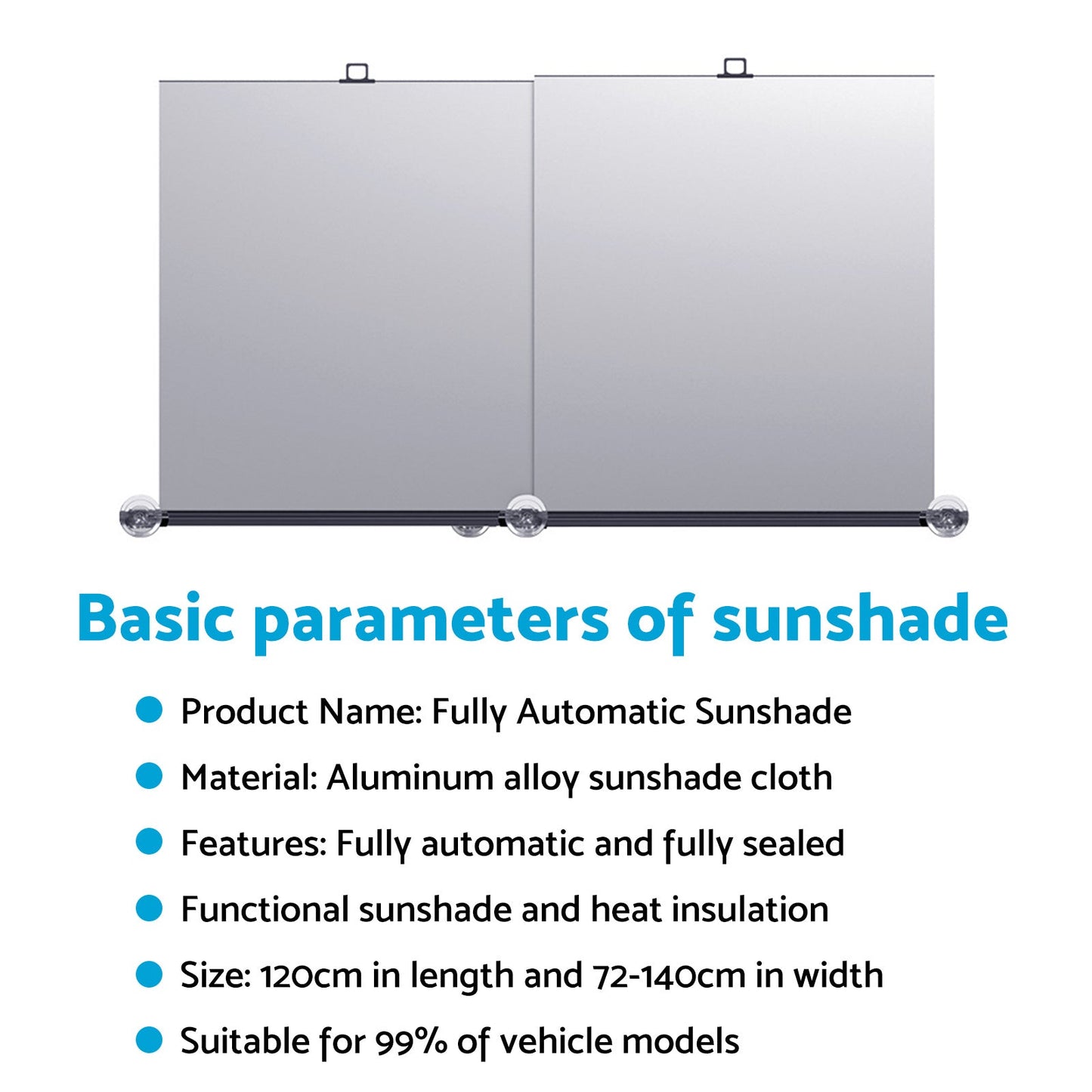 Auto Retractable Sunshade Suitable For Car Windshield With Automatic Function 2025