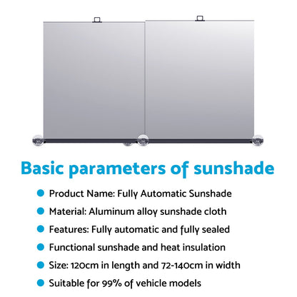 Auto Retractable Sunshade Suitable For Car Windshield With Automatic Function 2025