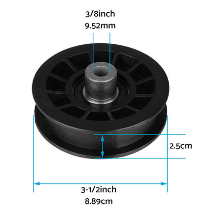 Flat Idler Pulley Suitable For Husqvarna Mowers YTH2242TF / YTH2242TDRF M17538H 194327