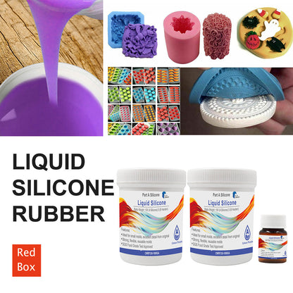 SH25 Liquid Silicone Rubber Mould Making Kit 100:3 Mix - 1Kg 5Kg 10Kg Purple.