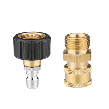 2x Pressure Washer Adapter Pair 1/4 Inch Quick Connect Coupler Kit Suitable for